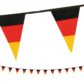 Wimpelkette Deutschland, schwarz/rot/gelb